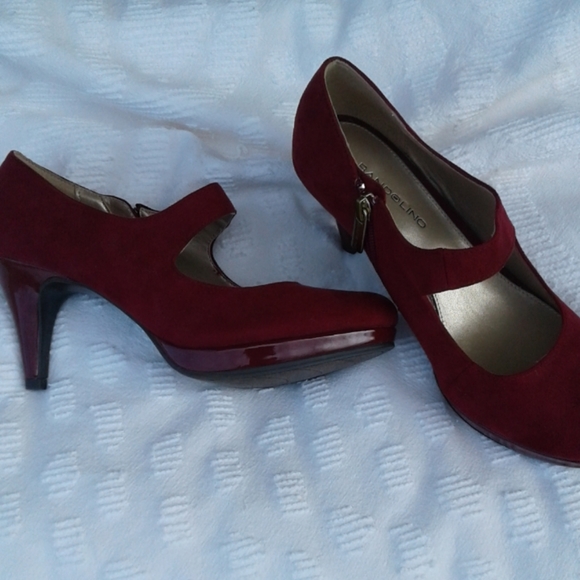 Bandolino Mary Jane Suede Heels - Picture 3 of 6